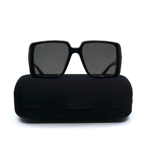 NEW GUCCI GG1692SA 001 BLACK GREY AUTHENTIC SUNGLASSES - Picture 4 of 11